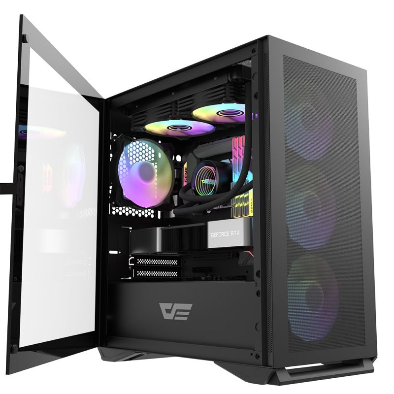 DARKFLASH DLM200 Black M-ATX PC GAMING CASE DARKFLASH DLM200 Black M-ATX PC GAMING CASE